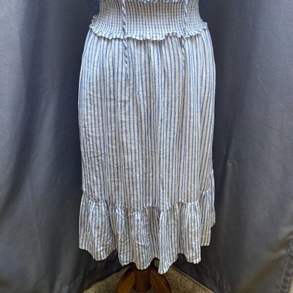 NWT Rails Ashlyn Fremont Stripe navy blue midi dress weekend XS - Picture 5 of 11